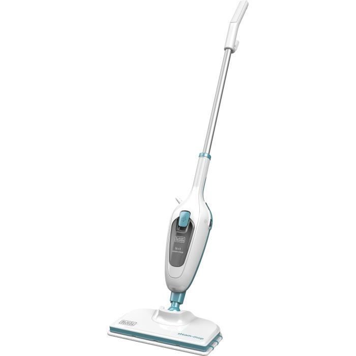 BLACK+DECKER - FSMH13E5-QS - 5-in-1 Steam Mop with Handheld Cleaner, 1300W - 350ml Tank - 4.8m Cable