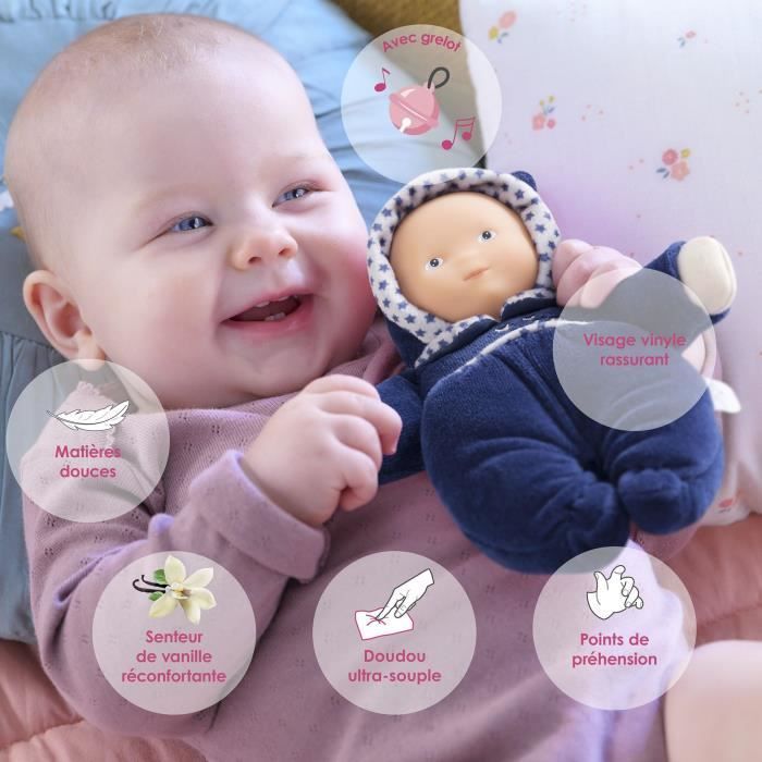 Babidoux dekbed - Corolle - Starry Night Marine - Bel - Vanillegeur - Naamlabel