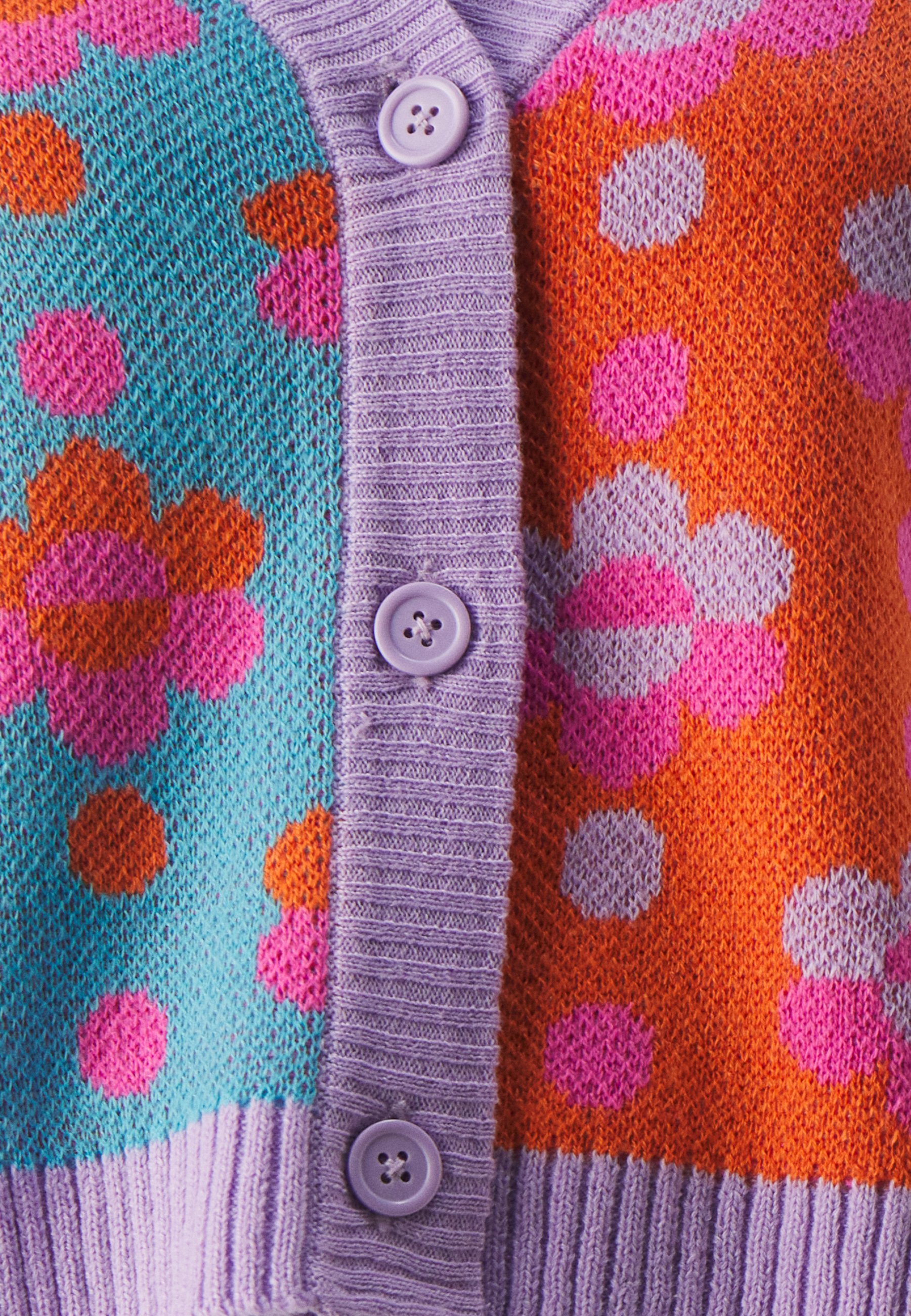 ONLY ONLJAYDI MIX V NECK - Kardigan - levanduľa/koi/vodnár/jahodový mesiac