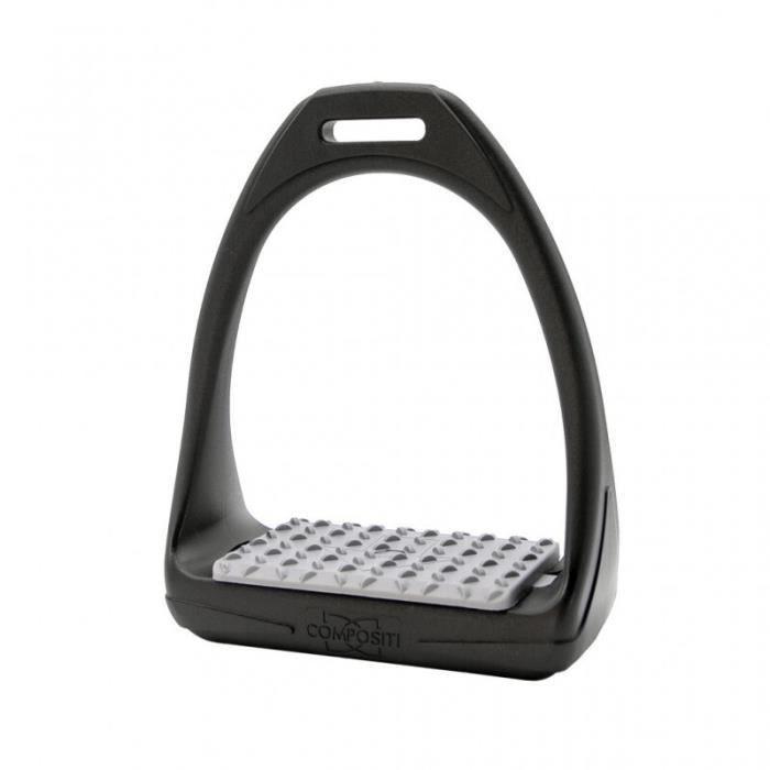Étriers équitation Compositi Soft Reflex - noir/gris - TU