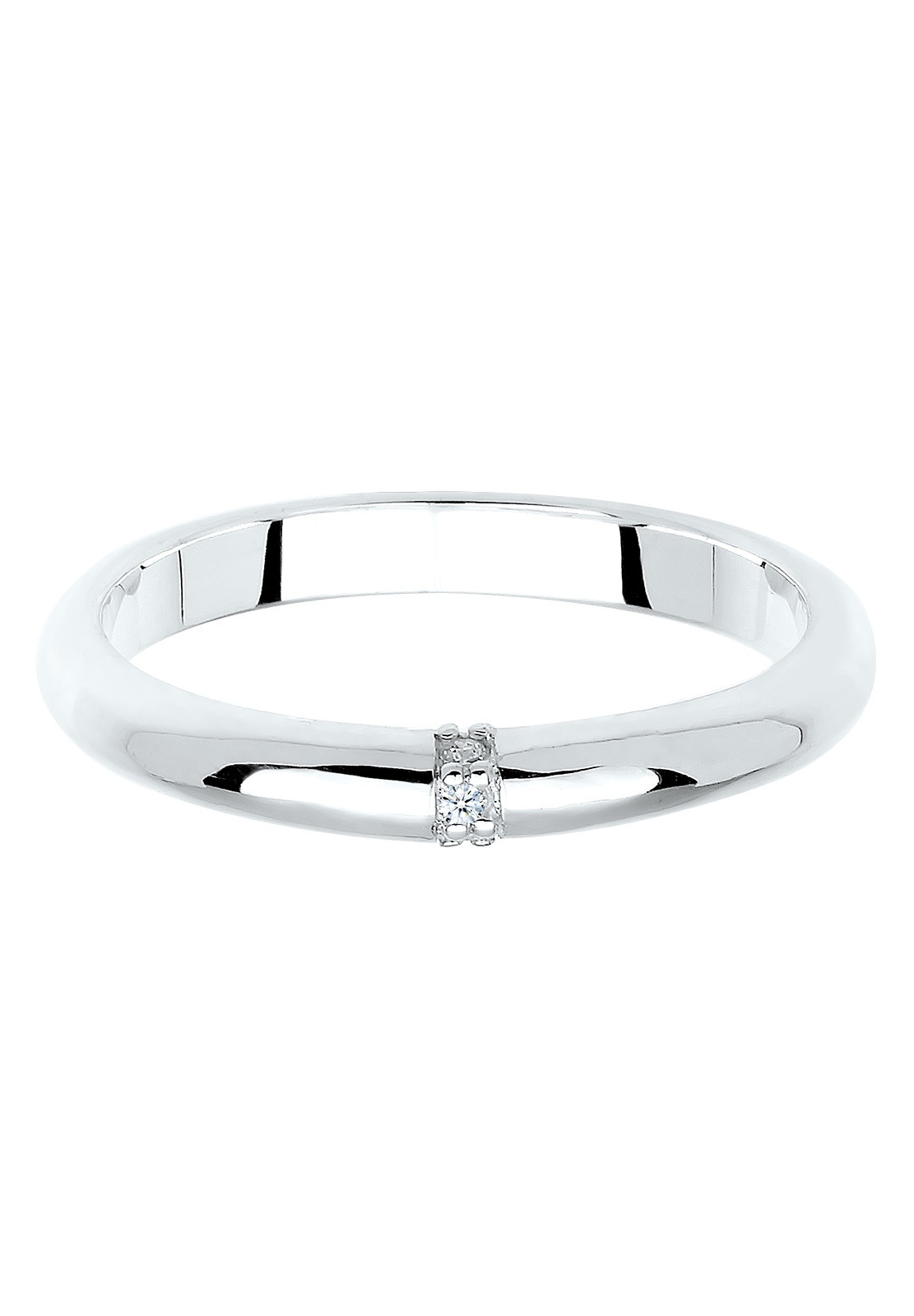 Elli DIAMONDS Diamant 0.045 ct. Klassik Verlobung 925 Silber