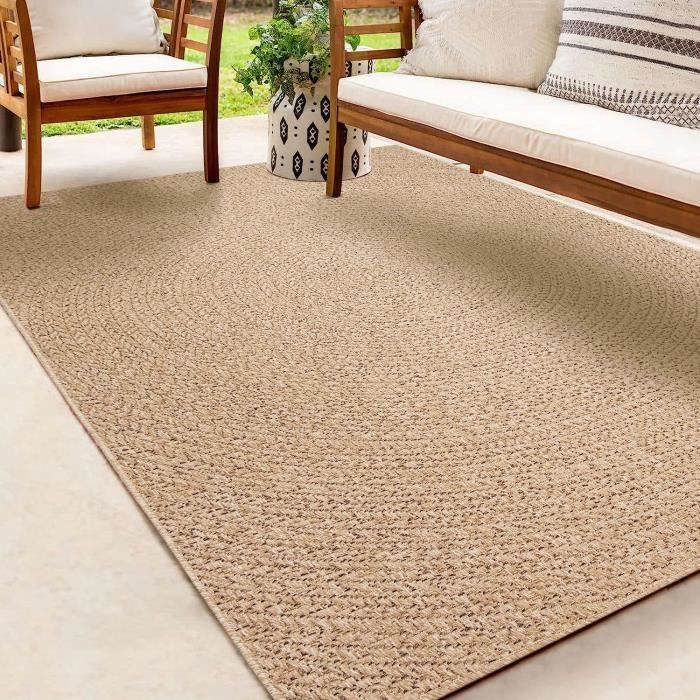 Buitenkleed - THE CARPET - jute-look - 140x200 - UV-bestendig - Beige (5004)