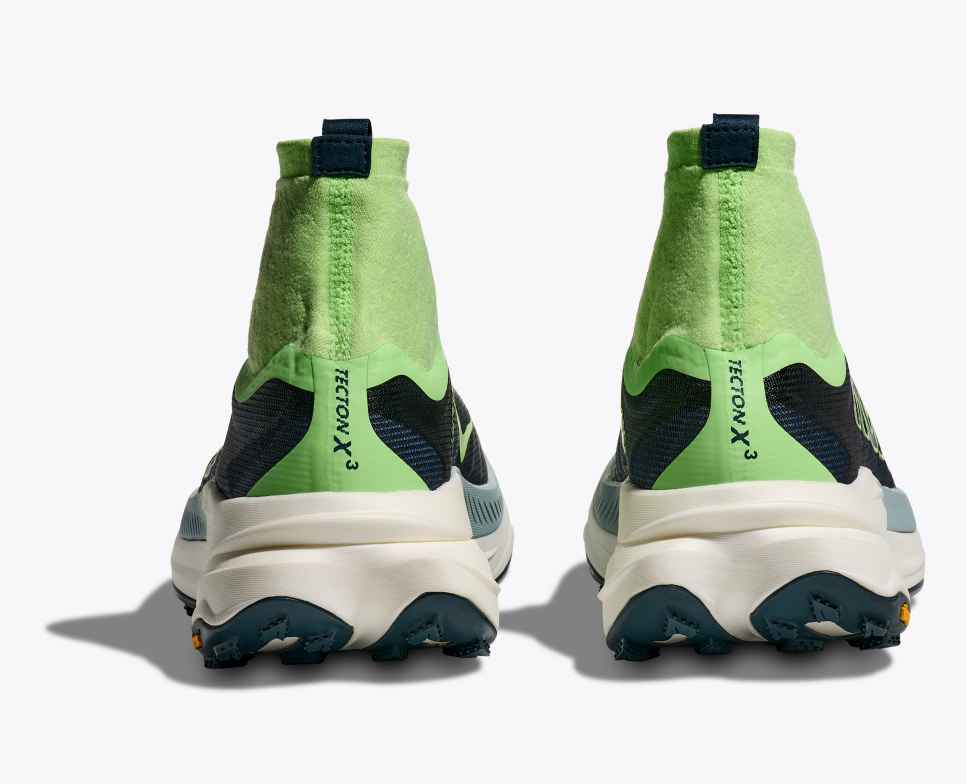 HOKA Tecton X 3 syrlige eple / blå skumring