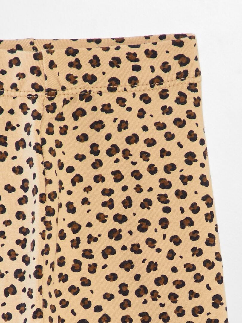 Milieuvriendelijke lange leggings - BEIGE