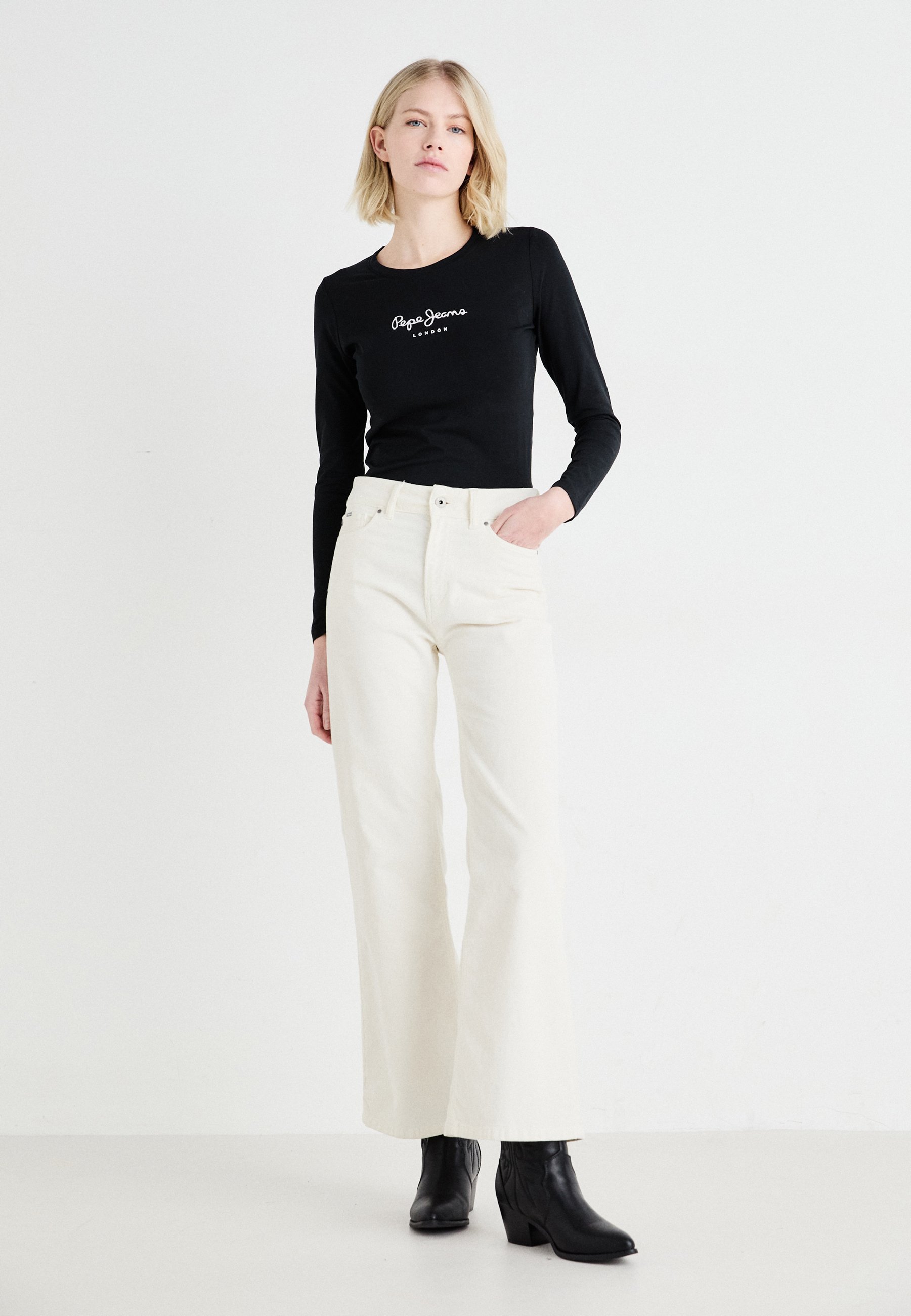 Pepe Jeans NEW VIRGINIA - Blusa de manga comprida - preta