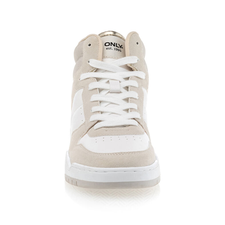 Zapatillas deportivas para mujer color beige.