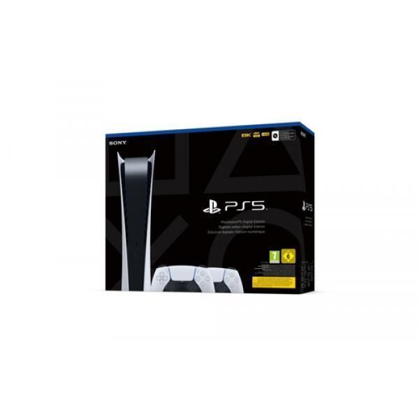 Console de salon - Sony - Playstation 5 - 825 Go - 2 contrôleurs DualSense - Blanc