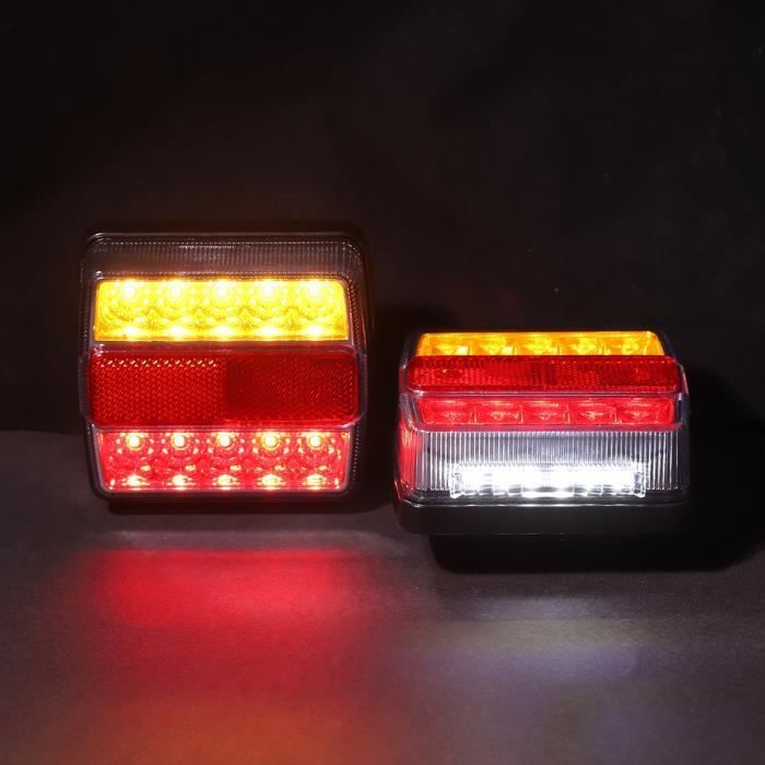 Kit di luci per rimorchio impermeabile da 12 V con 26 LED, luci di segnalazione posteriori/per rimorchio e spina a 7 pin da 12 V