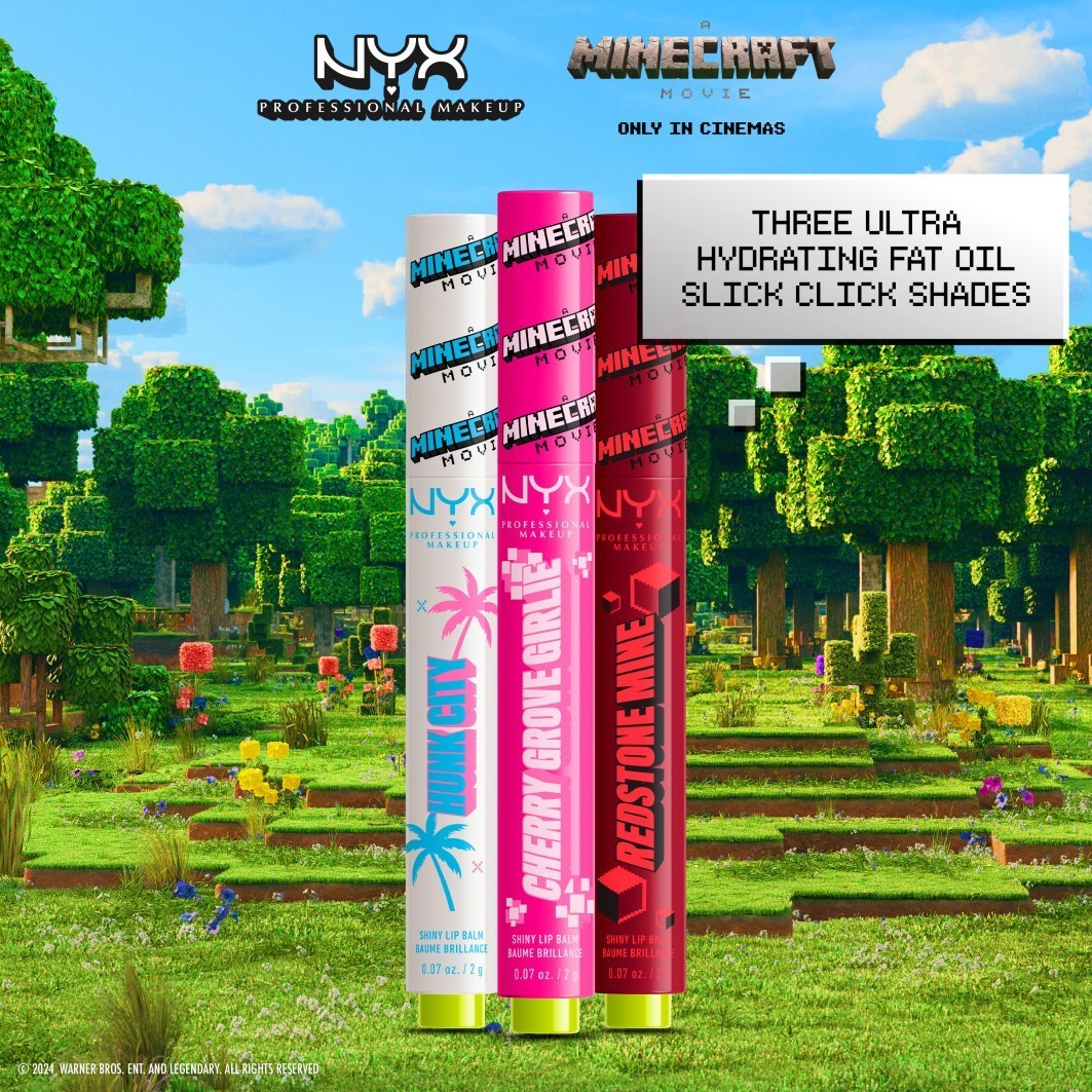 NYX Professional Makeup Lipgloss Minecraft Collection Minecraft Film Fat Oil Slick Click - 1 vnt.