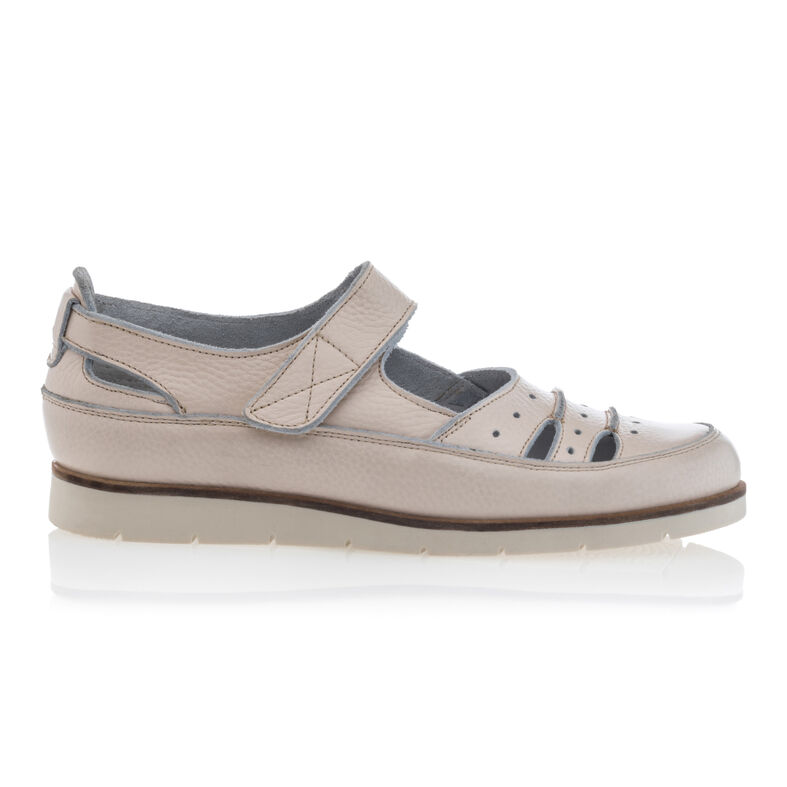 Beige ballerina's/Mary Janes voor dames