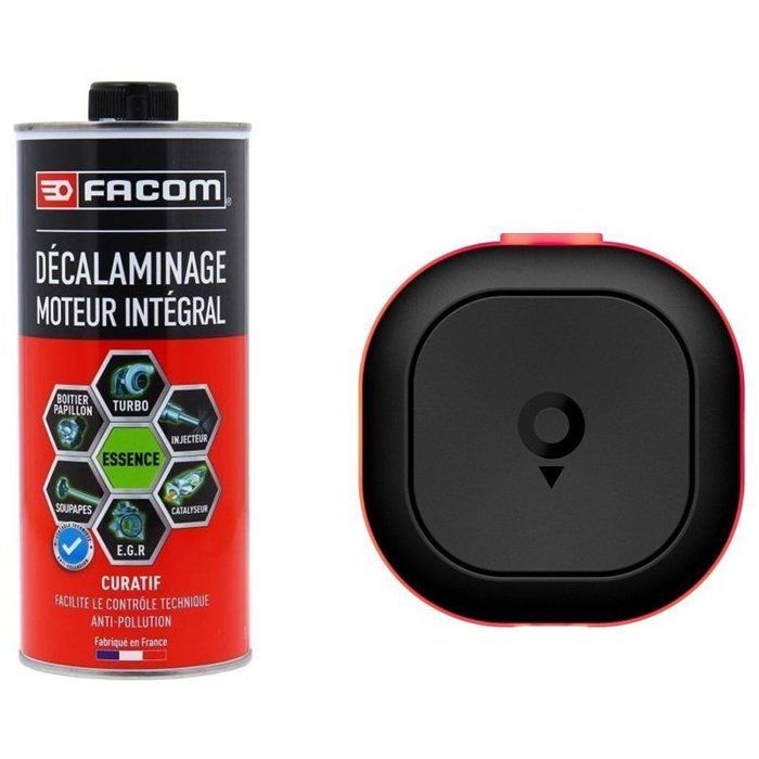 Descarbonización preventiva completa de un motor de gasolina de 1 litro - FACOM + Tom de TomTom, asistente inteligente de alerta de tráfico.