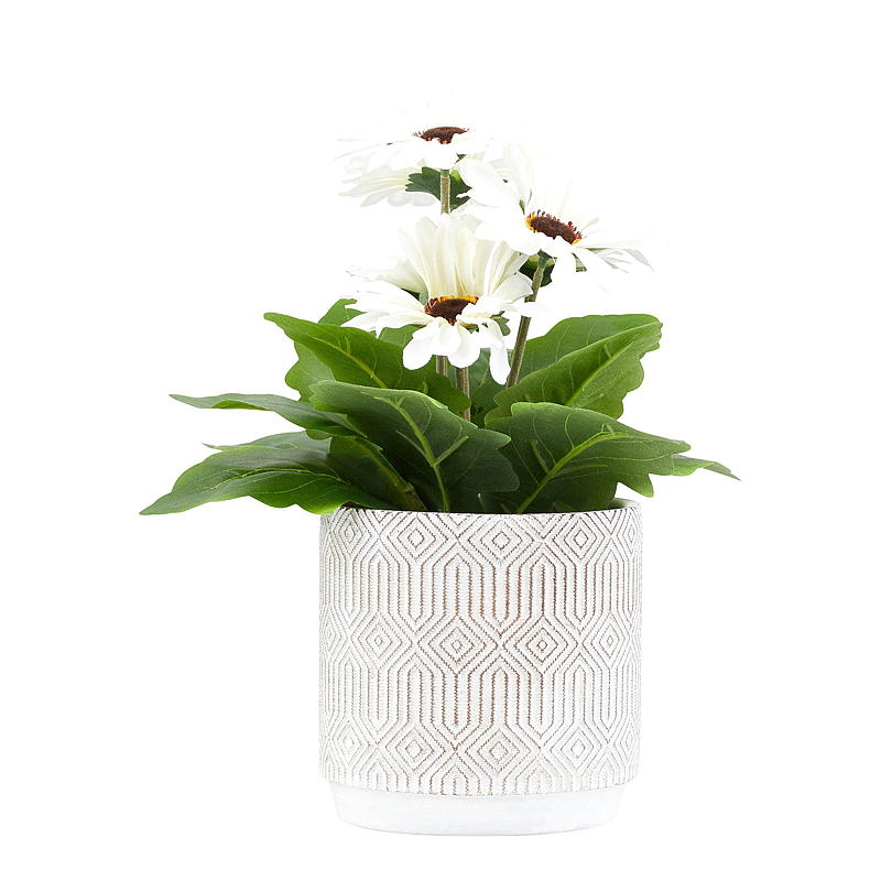 Bloempot voor thuis, tribale stijl, ø 17,3 cm