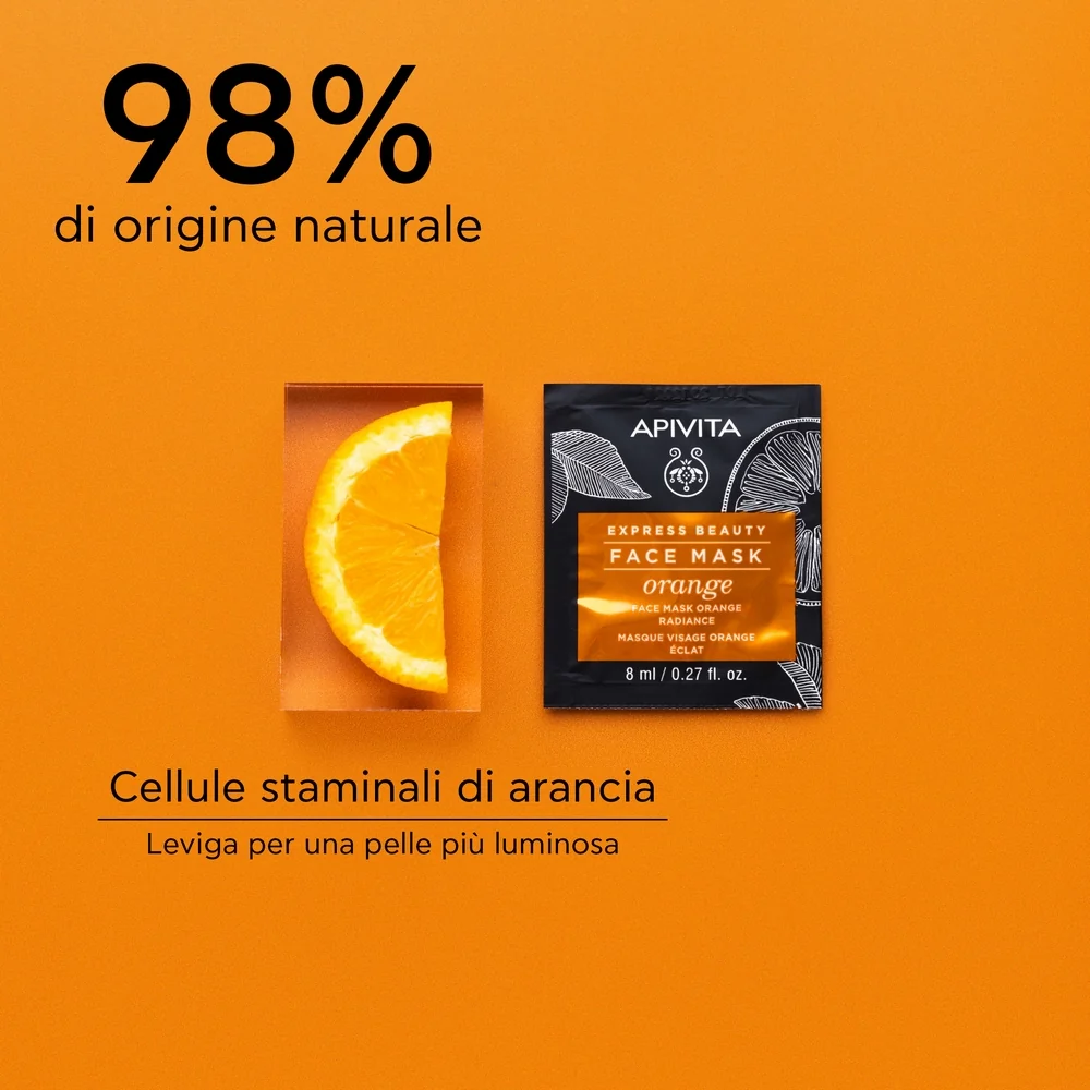 Express Beauty - Viso Maschera Viso Illuminante con Arancia - Maschera Illuminante viso