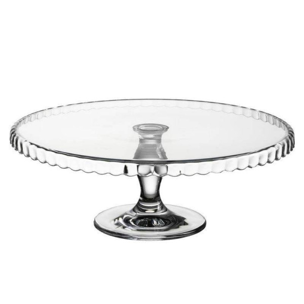 Patera na tort ciastka szklana na nóżce taca 32 cm
