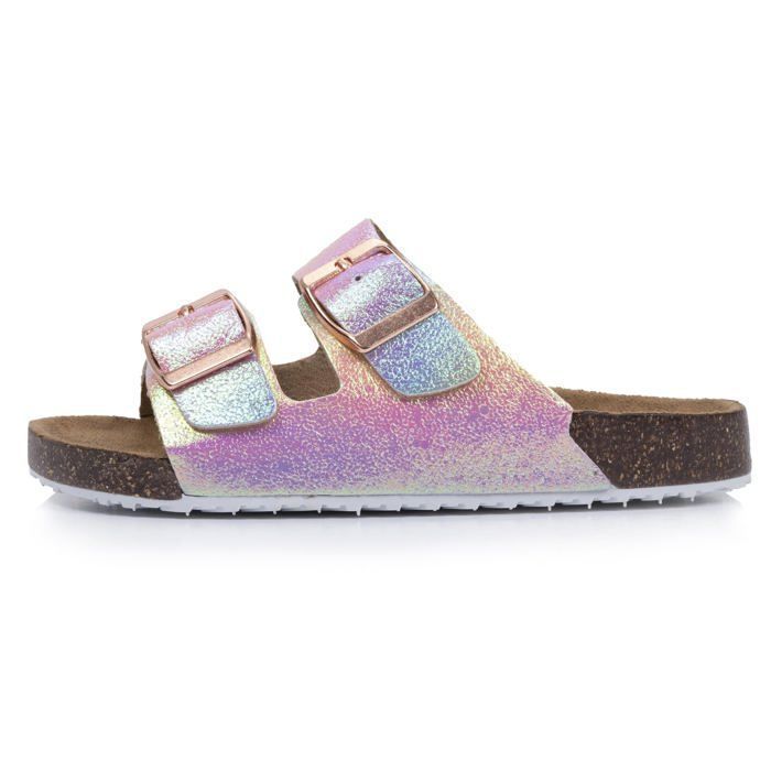 Isotoner Sandales à doubles brides ultra confortables multico fille