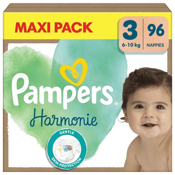Pampers Harmonie plenice velikost 3<br>Velikost 3 (6-10 kg), 96 kosov