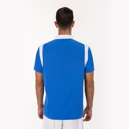 Joma Championship V Royal White Polo Shirt met korte mouwen