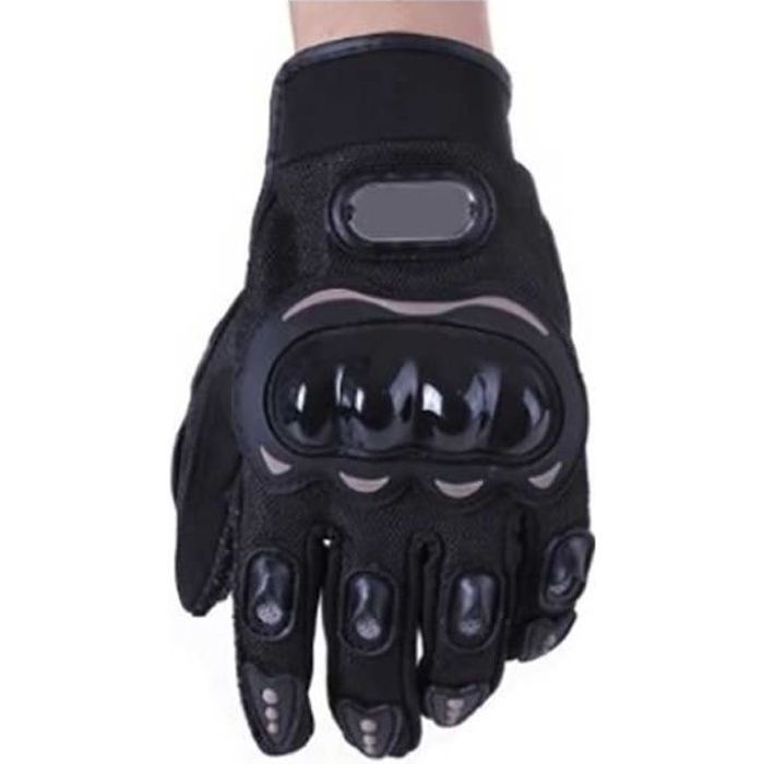 LYT® Paar zwarte, volledig vingerbeschermende handschoenen voor motorrijden, fietsen en sporten voor heren M