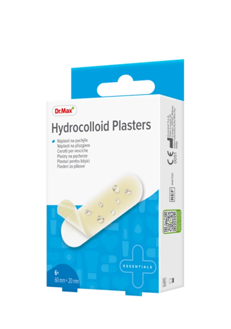 Dr. Max Hydrocol Pflaster, 6 Stück für Wunden