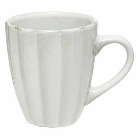 Kubek Aude 370 ml ceramiczny jasny zielony frezowany