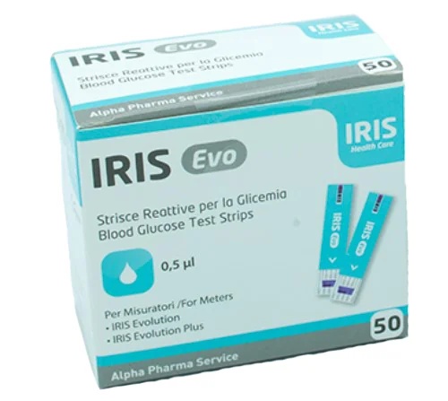 ALPHA PHARMA SERVICE Iris Evo Blutzuckerteststreifen, 50 Stück