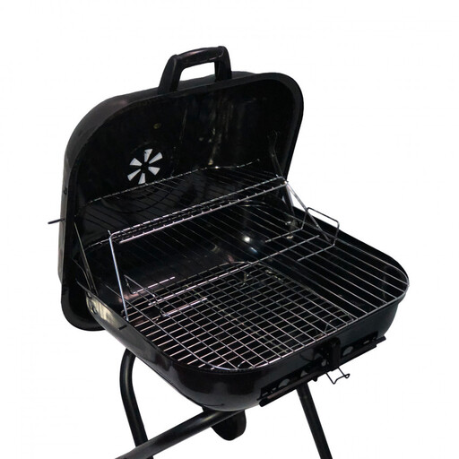 Tamarit Faltbarer und tragbarer Holzkohlegrill mit Rädern