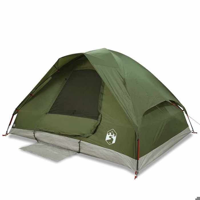 Tienda de campaña tipo domo para 4 personas vidaXL, color verde oliva, impermeable, 4009642