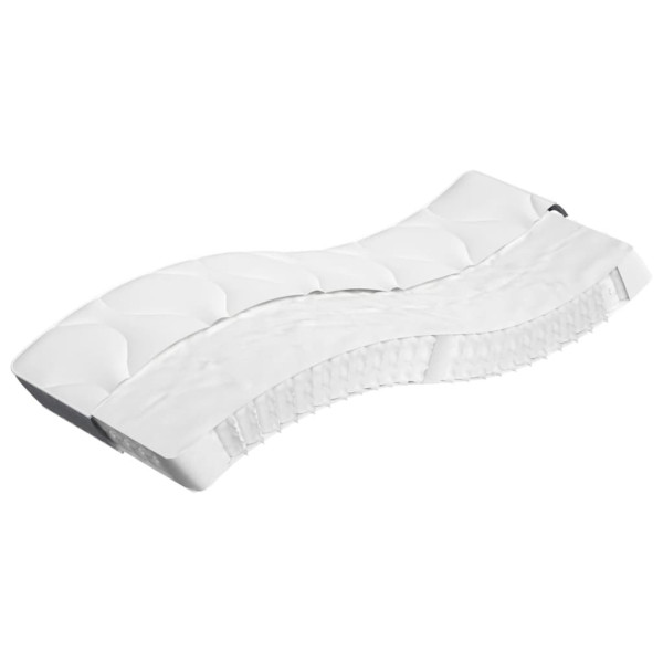 Materac kieszeniowy Biały 70 x 200 cm Pianka vidaXL