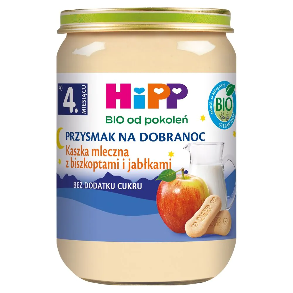 Hipp BIOKaszka Mleczna z Biszkoptami i Jabłkami