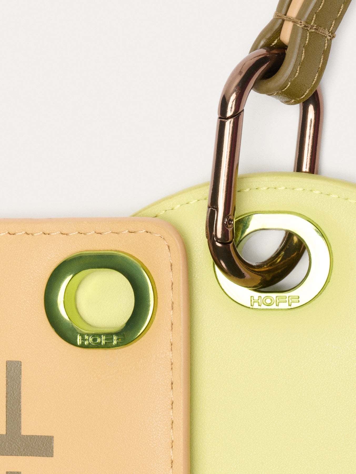 CARTERA MODULAR CON CORREA VERDE