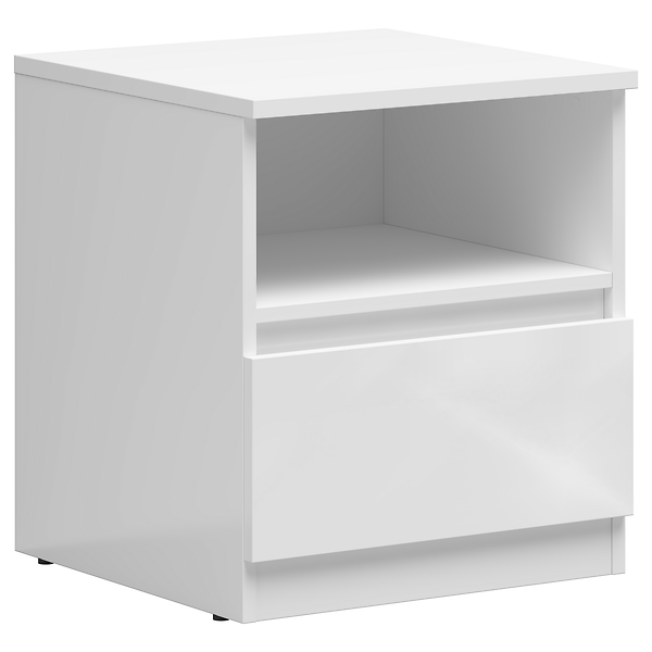 Szafka nocna Tetrix 45 cm z szufladą biały połysk