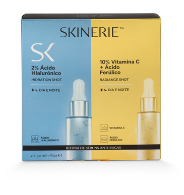 Skinerie Coffret Shot Serum Vita C och hyaluronsyra 2 x 30 ml 2 x 30 ml