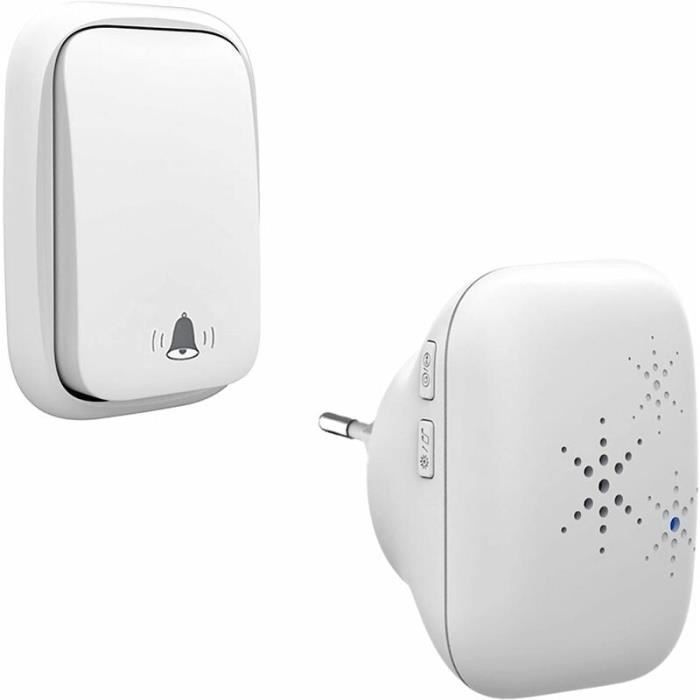 Timbre inalámbrico para exteriores sin pilas, resistente al agua IP65, a la nieve, la lluvia y la humedad.
