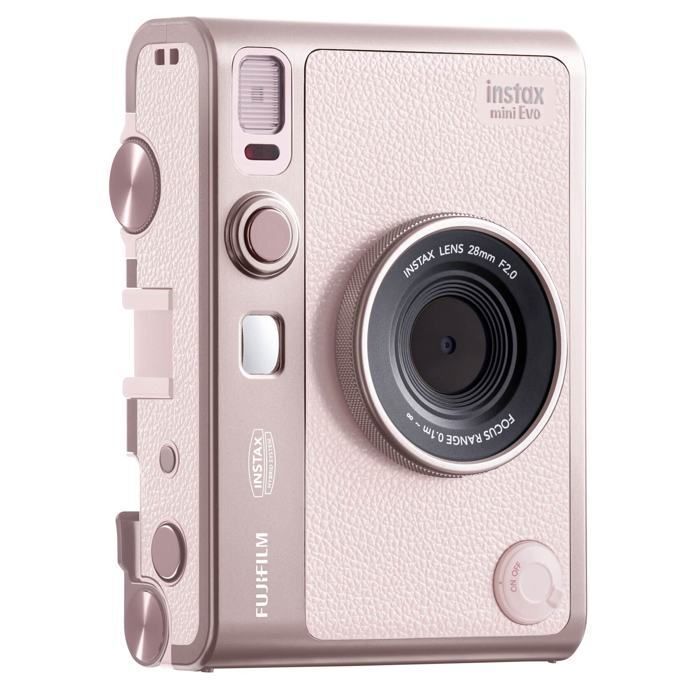 Instant Camera - FUJIFILM - INSTAX mini EVO - Pink - 10 Optical Modes - Bluetooth