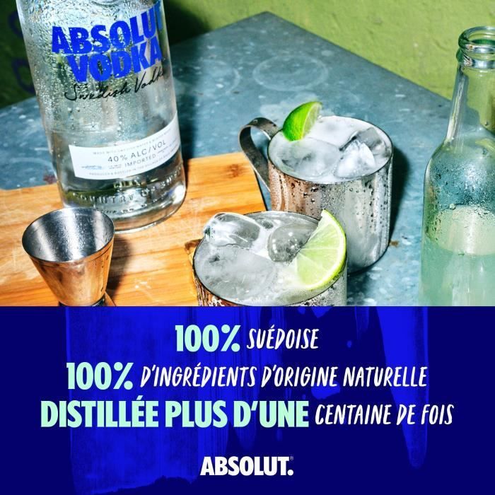 Absolut - Vodka sueco original - 40,0% vol. - 100 cl