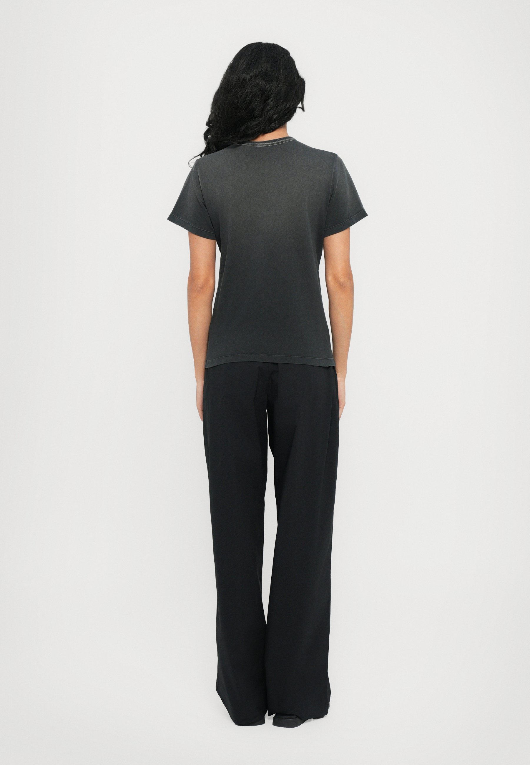 Helmut Lang LOGO SLIM TEE - Bedrucktes T-Shirt - Schwarz