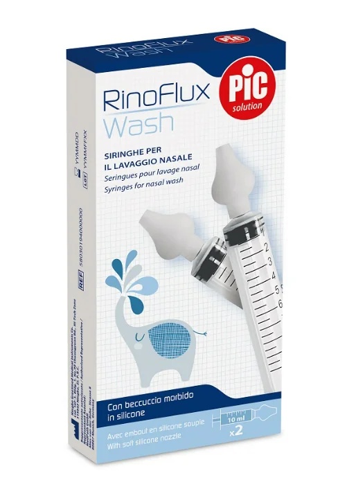 Jeringas nasales PIC Rinoflux Wash - 2 unidades