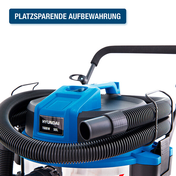 Wet and dry vacuum cleaner VCWD1650E, 1600 W, 50 l