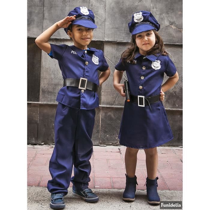 Déguisement policière fille  Agent de Police, FBI, Professions - Bleu