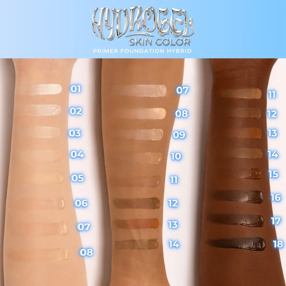 Viso Hydrogel Skin Color - Primer Foundation Hybrid - Fondotinta liquido, Base trucco