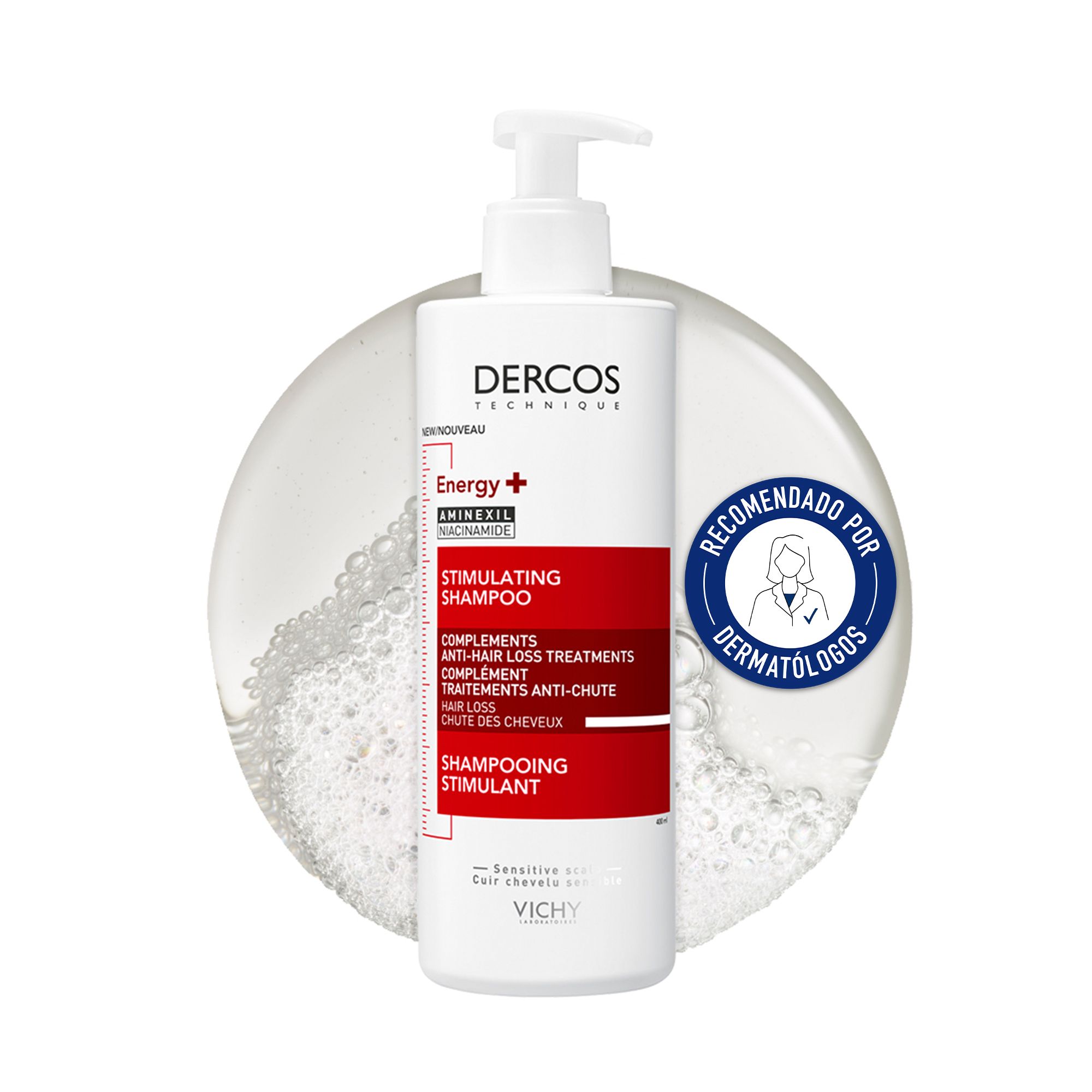 Dercos Technique Energy stimulirajući šampon Šamponi protiv opadanja kose
