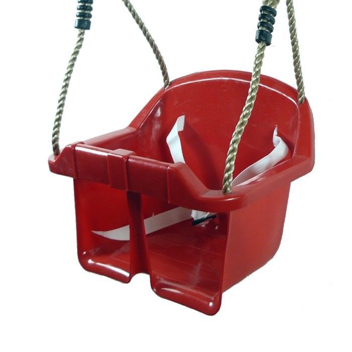 Columpio para bebé WICKEY – Asiento de seguridad de HDPE con arnés – Ajustable de 195 a 240 cm
