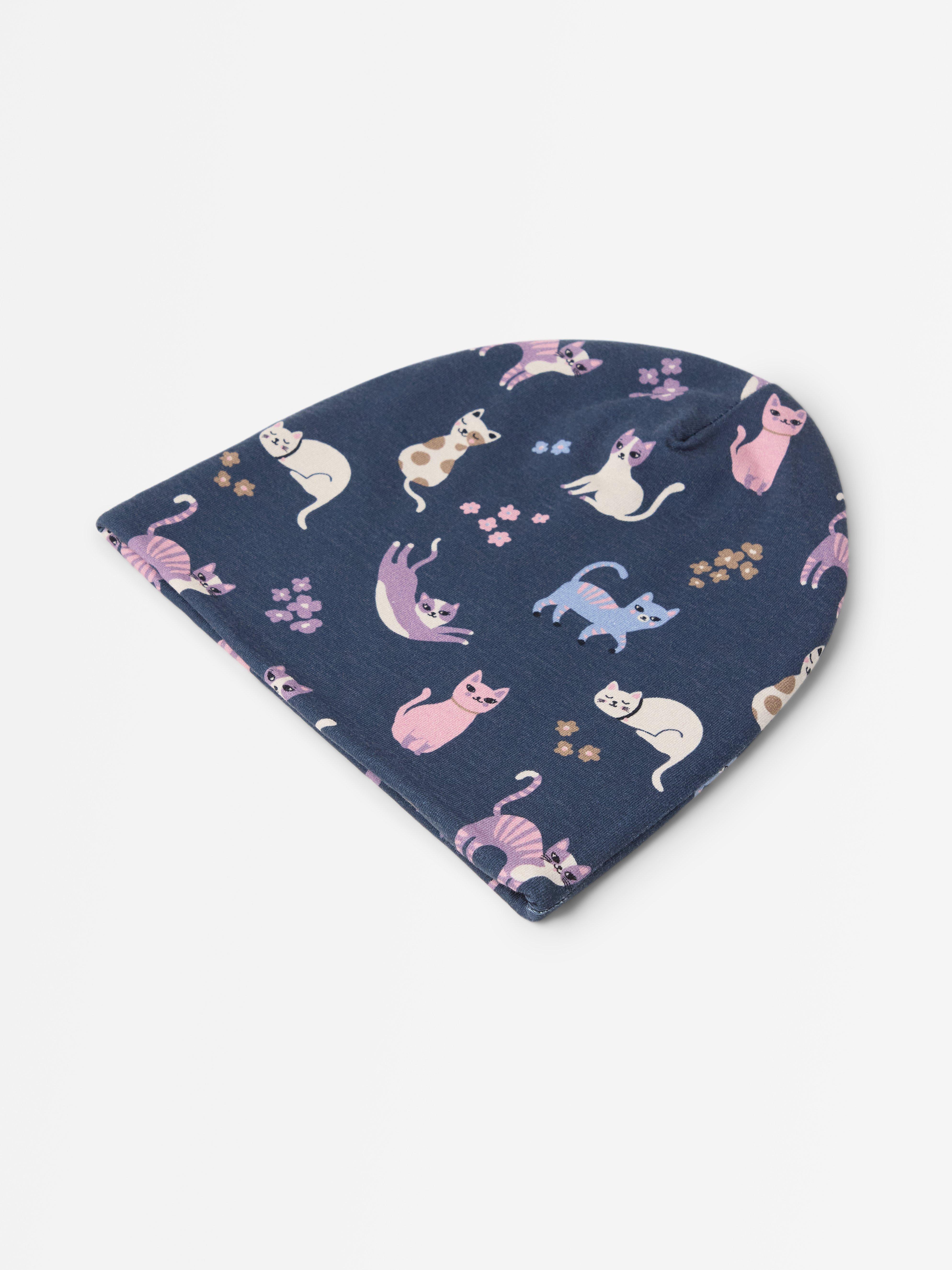 Gorro com forro azul escuro