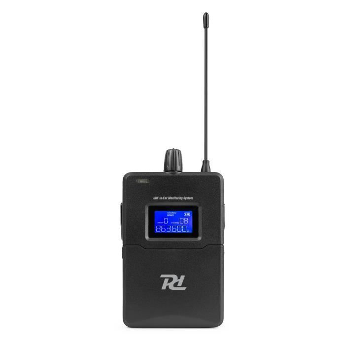 Sistema di monitoraggio in-ear - POWER DYNAMICS - PD810 - Wireless UHF - Cuffie in-ear - Portata 50 m