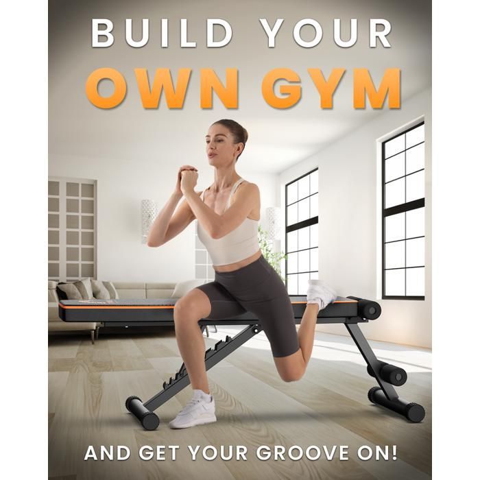 Weight Bench - DSKEUZEEW - Adjustable 7 in 1 - 300kg Capacity - Multi-Position - Foldable