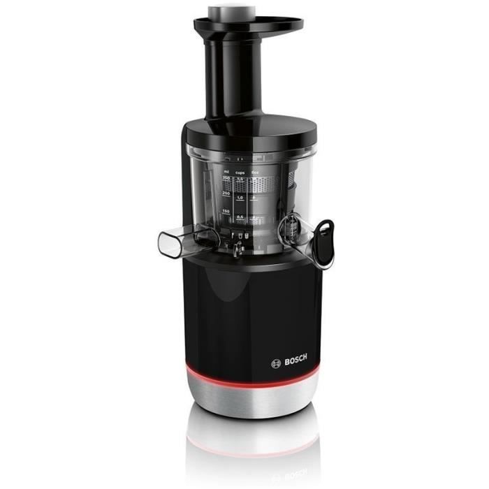 Sapcentrifuge - BOSCH - MESM731M VitaExtract - Zwart/Roestvrij staal - 150 W - 1 snelheid + achteruit - Veiligheidssysteem op het deksel