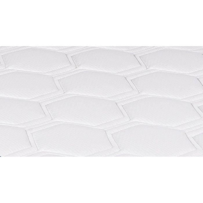 Conjunto de base de cama y colchón URBAN Collections PARIS 140 x 190 cm - 798 muelles ensacados y espuma viscoelástica - 24 cm - Firme