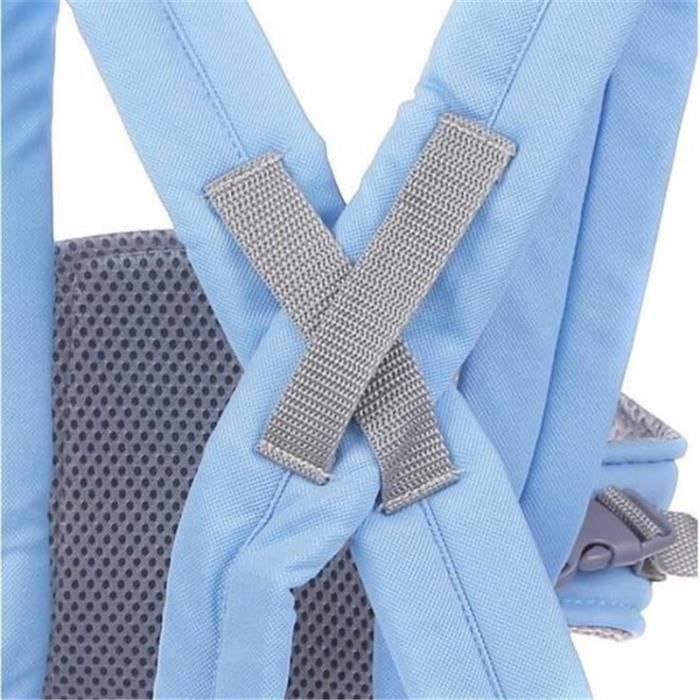 Ergonomische Babytrage für 0-36 Monate mit Multifunktionsgurt, blau