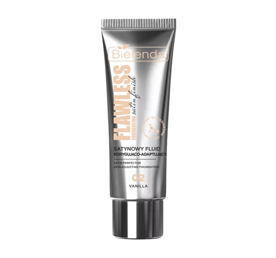Bielenda Flawless Foundation satynowy fluid korygująco-adaptujący 02 Vanilla 30 g