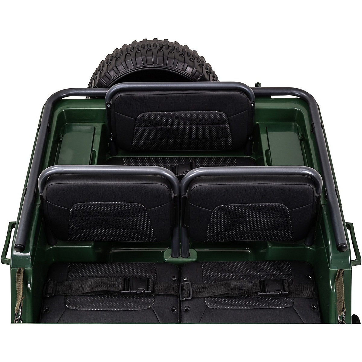 Dětské elektrické autíčko Jeep Willys - 4x45 wattů - dětské autíčko s dálkovým ovládáním - zelený zvukový modul